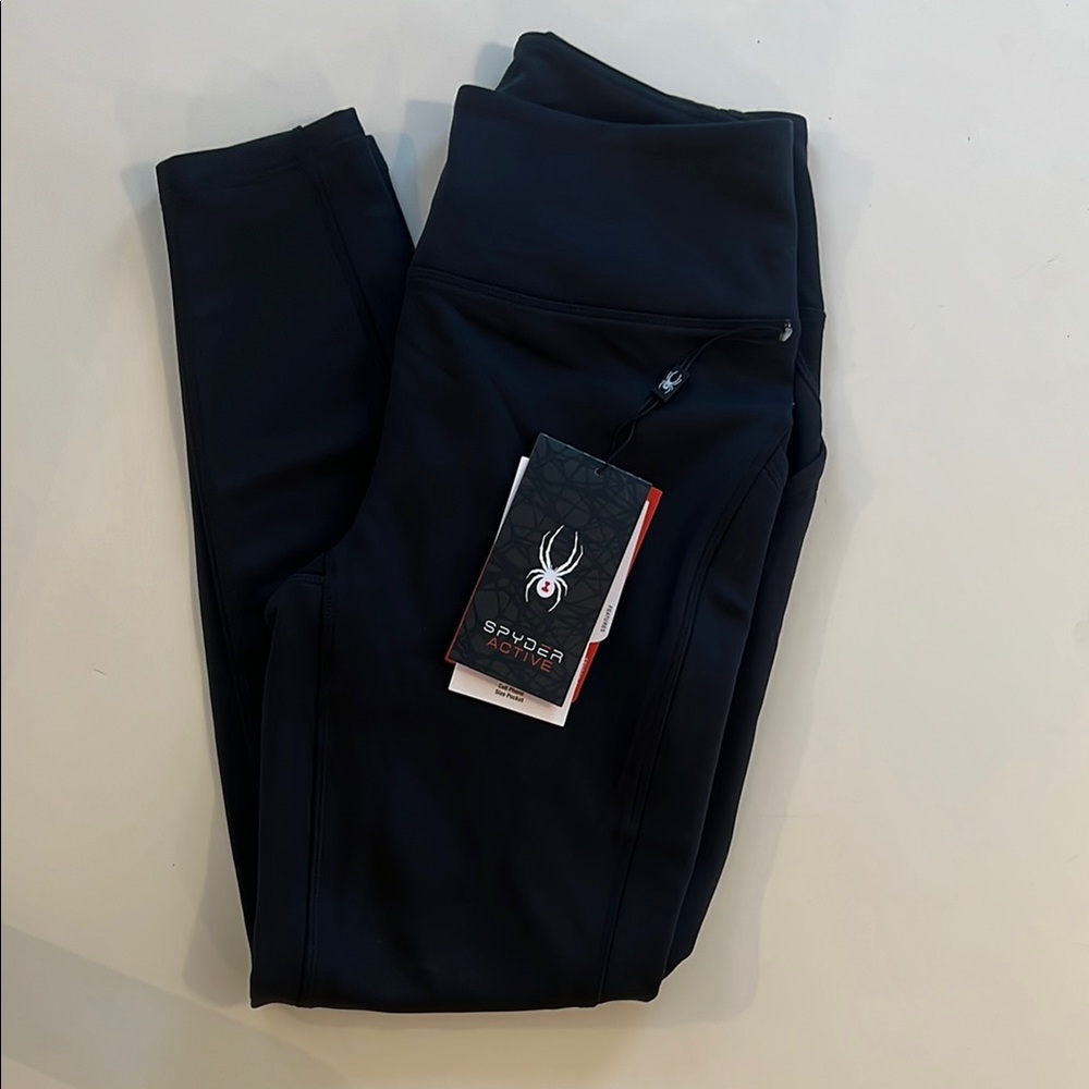 Black Women’s Spyder Winter Leggings (M) NWT